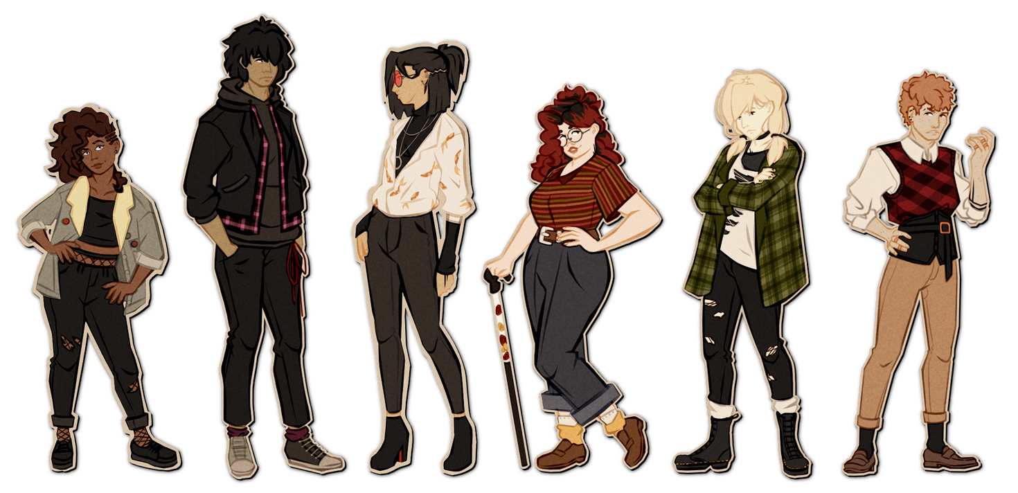 Magnum Opus - young adults navigating their lives while having controversial powers (click for more outfits)