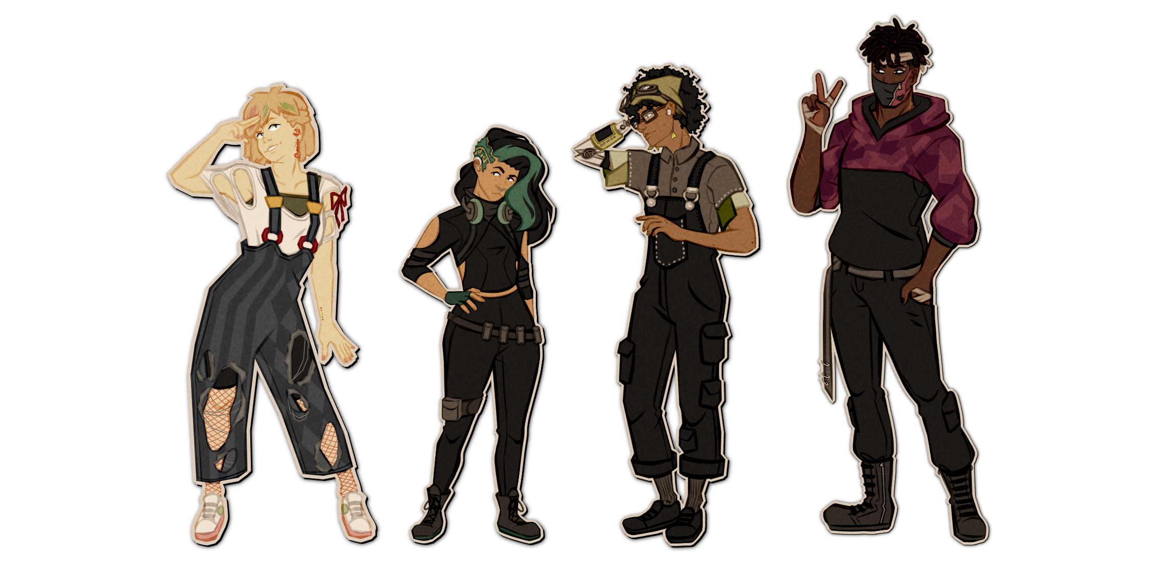 .blank - a group trying to recover their artificially altered memories (click for more outfits)