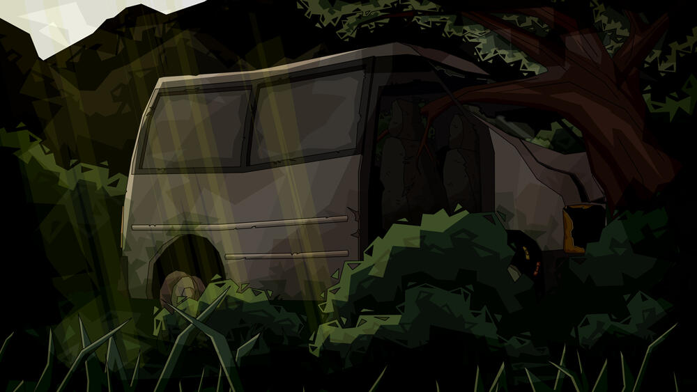 abandoned van