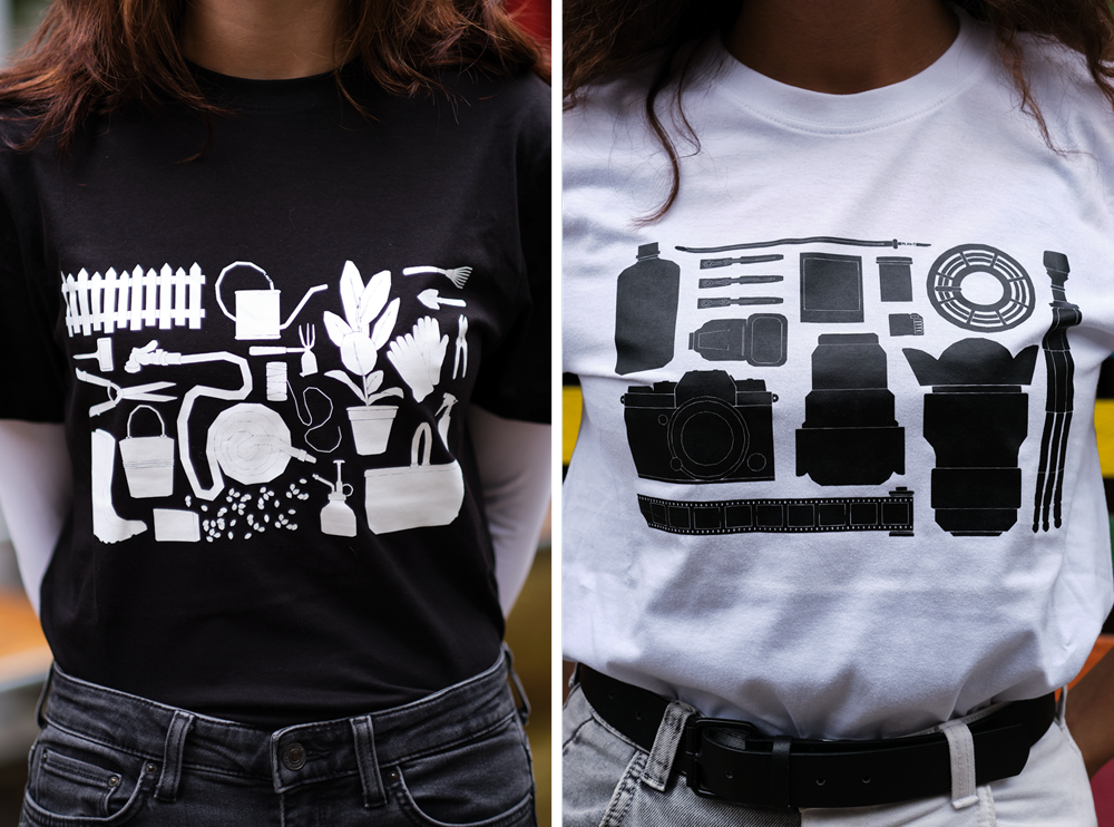 Inspired by gardening and photography equipment