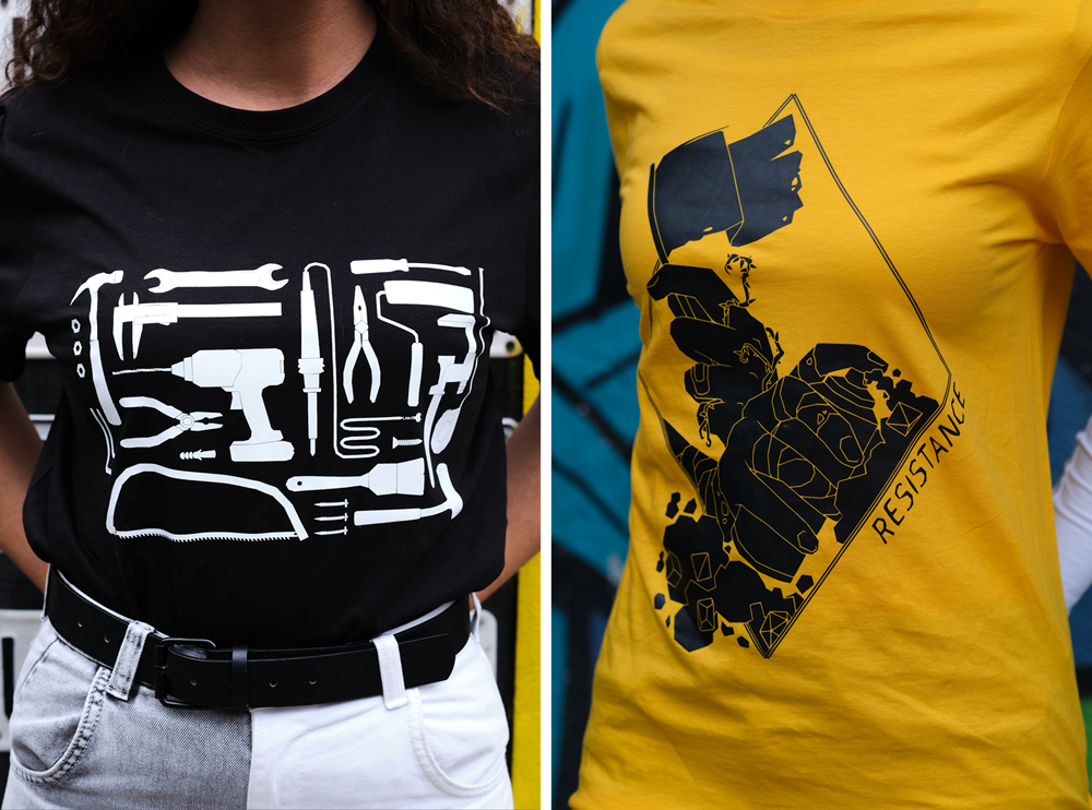 Inspired by workshop tools (left); Inspired by Dungeons & Dragons spell "Resistance", combined with ecology (right)