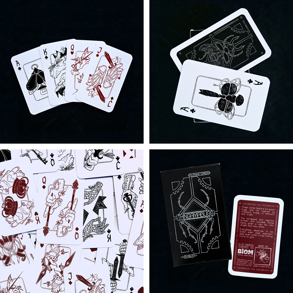 THINGAMABUGS - poker playing cards themed on european bugs