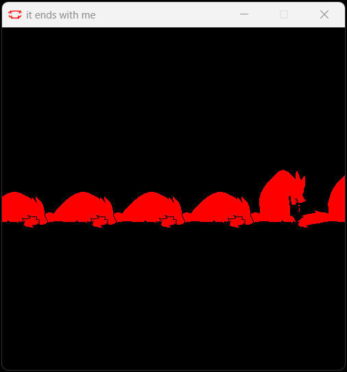 "it ends with me" - art, animation, code, sounds made by me (click for link)