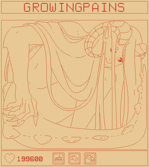 "GROWINGPAINS" - code, art, sounds, music made by me